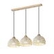 
Daguanyuan (DGY) log style restaurant chandeliers European style cream style bar lamp simple dining room lamp retro twig art bedroom lighting 021O 3518-log color single head-three colors 5W-full spectrum