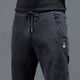 Lookout summer jeans men's thin elastic waist jeans men's loose elastic harem pants spring and autumn summer new thin K433 gray [high elastic] L [105-120]
