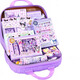 Hand-spot stationery set gift box Kulomi toy stationery girl birthday gift June 1st Children's Day gift sticker cream glue Guka primary school children handmade DIY gift pack [Greeting card] 3D password purple rabbit box 679 pieces set