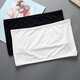 SKONWAT cotton strapless, versatile solid color one-piece bottoming anti-exposure tube top for women, white M 90-120 Jin Jin equals 0.5 kg