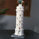 WANGE building blocks Chinese ancient building model mortise and tenon adult three-dimensional puzzle decoration cultural and creative souvenir gift ornaments Italian Leaning Tower of Pisa 5214 [1390 pieces]