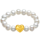 Saturday blessing yellow 18K gold pearl ring for women love gold ring birthday gift X0111071 ring
