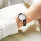 TIAN WANG watch business casual fashion belt Roman dial date display quartz watch men's watch women's face couple's watch gift white plate brown belt women's watch LS3886S/D-A-A