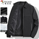 Woodpecker (TUCANO) Jacket Men's Spring and Autumn Lapel Business Casual Executive Jacket Fashionable Versatile Comfortable Top Men's Black 2XL