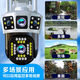 SOREET HD SURVEILLANCE CAMERIE EN OUTERDOOR IMPHERPOSSION DU MONTRANDE À Utilisation à domicile 360 ​​degrés sans angles morts avec vision nocturne Panoramique Rotation 4G Machine de balle sans fil Réseau domestique Modèle WiFi Mobile Modèle WiFi Modèle [trois écrans + 360 degrés Panoramique + Intercom + Power Outage Battery Life] 128G