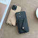 
Eight-legged high-end leather coin wallet iphone16promax protective case Apple 15Pro mobile phone case 14 crossbody strap lanyard 13 women's anti-fall lens all-inclusive luxury [khaki] lychee pattern change card bag + crossbody lanyard iPhone 16