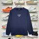 Li Ning 2024 Winter Style Plus Velvet Sweatsless Sweatshirt Fashion Fashion Tendencia de los hombres cómodos AWDU679 Deep Navy Blue AWDU679-4 3XL