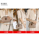 Lekali Crossbody Single Shoulder Mujeres Versión coreana Bolsa Retro Square Bolsa de teléfonos móviles de mediana edad.