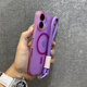 
Mifushi Applicable to Apple 16 mobile phone case Titanium gray magnetic soft sand iphone16promax new translucent 15pro premium 14 hard shell 13 matte 16plus ultra-thin protective case matte hard shell magnetic [titanium gray] + gray bracelet iPhone 16