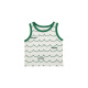 Yoyou Boys 2024 Nuevo camiseta de manga corta camisa contrastante pantalones cortos sueltos chaleco sin mangas serie de cocodrilo set beige green corrugado chaleco n4867 120