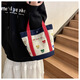 Shenshiyi canvas bag transportieren kleine Tasche Handtasche Eimer Lunchbox Lunchbox Lunchbox Mama trägt Babybeutel Leichte farbenfrohe Bären -Leinwand Handtasche [Weiß]