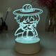 Zhong Chi Light Meets the Surrounding Night Light White Bird Wizard Vanity Garland Initial Doll Doll Birthday Gift Small Ornaments 9923 Cat Three Colors