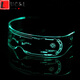 LUCALY's new Internet celebrity sunglasses, technology-sense luminous glasses, disco and Douyin female cyberpunk atmosphere props, luxurious and colorful (can be controlled), two batteries