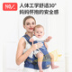 Newbell Baby Carrier Waist Stool Shock Absorbing Stool Front Hold Baby Baby Baby X-Type Baby Carrier Baby Belt Summer Knight Gray: Engineering decompression, light and easy to use