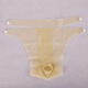Sexy underwear men's thong latex underwear men's transparent sexy Yiyang pants adult sex products gay gay meat color all size