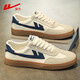 Krieger (Krieger) Herrenschuhe vielseitige Leinwandschuhe Herren atmungsbezogene lässige Schuhe Herren G483MJ Reis/Grau/Dunkelblau 40