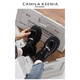 CAMILA KSENIA brand small leather shoes for women 2025 new fashion genuine leather autumn versatile thick-soled loafers British style single shoes black 36
