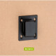 Soporte de sombrero duro Soporte de pared de pared de pared estante de colocación de sombrero Sitio de construcción Taller Ratch de colgantes de pared Q1SN9854 Negro de 50 cm de largo con 4 ganchos (4 mm gruesos)