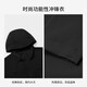 K-Boxing Men's Three-Proof Men's Jacket Autumn and Winter Outdoor Hooded Jacket|IOSR3110 Black 175/L