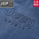JEEP SPIRIT Jeep Spirit Velvet Vest Men's Autumn and Winter Thickened Warm Casual Versatile Polar Fleece Vest Cardigan Sweatshirt Men Denim Blue 3XL