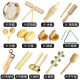 Hanchang [Vente directe officielle] Percussion Instrument Log Set Toys Enseignement Aids Sandboard Sand Hammer Tambourin Triangle Iron Double Ringer Double Ringer une paire