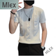 MLEX cool clothing individual store short-sleeved sweater men's slim knitted half-sleeved bottoming shirt round neck. T-shirt white (round neck) M (90-105Jin Jin equals 0.5 kg)
