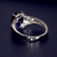 ECK925 Herringbone Natural Tanzanite Sapphire Ring Women's Ring Hand-Inlaid Ring Women's Main Stone 8X10mm Living Ring