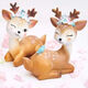 Qumeisi cartoon sika deer ornaments living room children's room decoration ornaments car ornaments cute deer birthday gift family of four deer