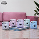 Fuji Instax Polaroid single-time imaging camera mini12 (mini11 upgraded model) Asakura pink photo paper battery set