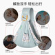 西尔斯婴儿背巾新生儿初生宝宝前胸横抱式网兜加宽肩膀带抱娃袋哄睡哺乳 【四季款】粉色树叶（加安全带）