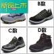 Tracy McGrady's legendary high-top labor protection shoes, winter plus velvet to prevent cold and keep warm, men's anti-smash and anti-puncture steel toe toe construction site safety work cotton shoes, brown, you can leave a message for other codes 37