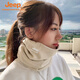 Jeep scarf men's winter cervical vertebrae riding motorcycle windproof mask warm neck protector men's sports scarf women's black (straight style) one size