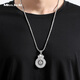 Miss JuJu Platinum Faucet Pendant Men's PT950 Platinum Time Comes Round Pendant Rotatable Small Version 27-28g+With Lanyard