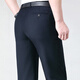 Pantalones de alta gama Charides Summer del verano delgado de la piel delgado cero de los hombres ropa de negocio formal de la piel y respirable Líder casual del trabajo del trabajo Men 983 gris claro [Versión suelta plisada] 32 2 pies 5
