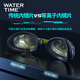 WATERTIME/Shuichuan swimming goggles waterproof and anti-fog high-definition professional racing goggles competition training swimming goggles equipment Phantom Black 200