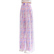 Nickybaby Girls Widm-Bein Hosen Sommer Dünne Kindereiseishose Große Kinder Kleidung Mädchen Moskito-Repellenthosen Straighthose LOSS 15088 Pink Purple + 9889 Weiß [Set] 130