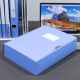 Deli thickened A4 Velcro file box plastic data box storage file box back width 55mm5623ES office supplies (blue) (12 pieces) SYHW