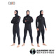 OUZO wetsuit men's professional 7mm one-piece thickened cold-proof and warm super-elastic neoprene wetsuit free diving suit for men/black BCM7027-B S