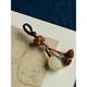 Jianla Jade Lotus Blessing Peace Keychain Lotus Peachwood Lotus Peng Car Key Pendant Keychain Style A21-207