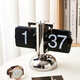 Shantou linun page virage horloge technologique ornement créatif créatif automatique rétro horloge mécanique moderne de salon simple bourse 1048 page automatique tourne