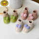 G.Duckkids3-6-Dezember Schaffell-Fur-Fur-Babybaby Schuhe und Socken Kleinkinder warm verdickte weich
