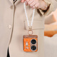Speed ​​summer hinge full-inclusive high-end suitable for Huawei Pocket2 mobile phone case small fragrance style crossbody folding anti-fall pockets women's ring buckle p50pocket new orange premium [orange] hinge full-inclusive leather case + crossbody chain + bead chain Huawei Pocket 2