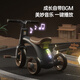 BEICHEN Kinderdreiradfahrrad 1-3-6 Jahre altes Fahrrad Baby Balance Car Baby Kleinkind 2-jährige Kinderauto Rennen Britisch Green [Beleuchtung und Musik + Anti-Roll] Sliding Scooter Geburtstag Kindertag Geschenk