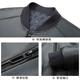 
Langdeng men's imitation leather leather jacket 2024 autumn and winter new casual baseball collar retro PU leather jacket men gray-blue M (170/88A)