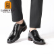 Zapatos de cuero de cabeza más antiguos zapatos formales de lujo de lujo zapatos para hombres zapatos de boda de la boda ladrillo de la vaca británica summer marrón lrt12591 negro 42