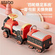 
Stabo Early Education Toys Boys and Girls Little Baby Electric Car Remote Control Small Train Can Take Two Children's Day Gift [Double Electric Double Drive] Yingyuan Pink Bicycle Head + One Car + Remote Control + Spray
