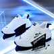 Bofloy lässige Schuhe Herrenschuhe neue Style-Solge-Schuhe leichte luxuriöse europäische Station Height-verstärkter Schuhe Männer atmungsaktiv dicker Sportdaddad Schuhe 9902 Weiß und Blau 40 [Sportschuhe Größe]