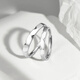 Fanci Couple Rings Silver Open Ring Single Ring Female Silver Birthday Confession Surprise Gift for Girlfriend Simple Love Ring Single Ring