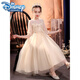 
Disney (Disney) girls' dress birthday children's piano performance dress girls high-end flower children's wedding evening dress princess skirt host 683 burgundy net sleeves [+ crown] 170cm