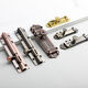 Fest verdickte helle Latch-Antike Red Bronze Anti-Diebstahl-Latch-Holztür-Baugruppe Fenster Latch Bronze Latch 9203 Gold-4 Zoll